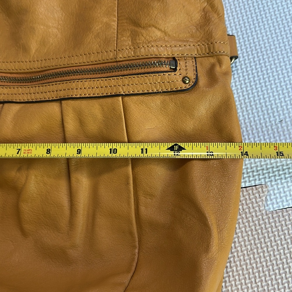 B.MAKOWSKY LEATHER TOTE,RICH BUTTERY CAMEL COLOR - Picture 9 of 11